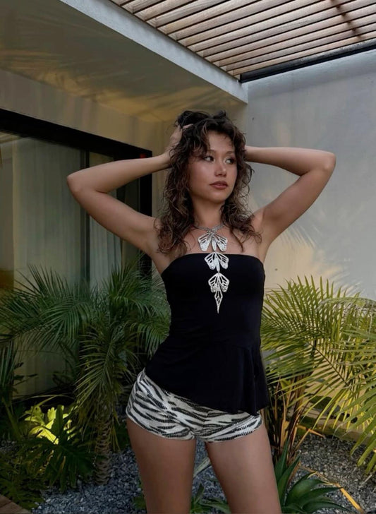 Tossy Mesh Backless Summer Vest Female Elegant Luxury Patchwork Strapless Solid Slim Streetwear Inner Sexy Y2k Tank Top Women's