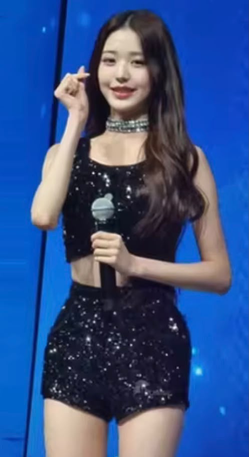 Kpop Korean Women Group Concert Performance Sequins Crop Tops Jazz Dancewear Sexy Outfits Nightclub Slim Shorts Stage Costume