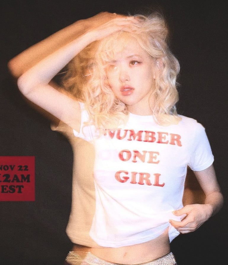 Rosé New Album Number One Girl Same T Shirt Men/women Kids Clothing Harajuku Tops Y2k Unisex High Quality Tees Graphic Clothes