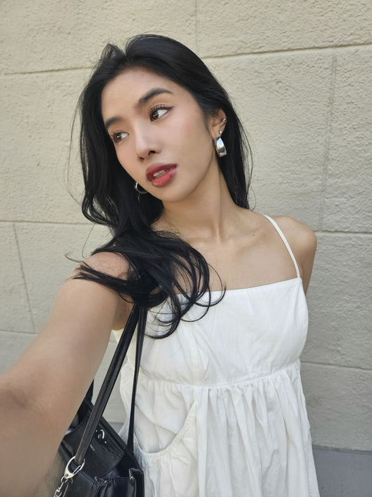 Matakawa Spring Summer Women Dresses Solid Pockets Korean Fashion Sweet Vestidos Mujer Vintage Sleeveless  Mini Dress