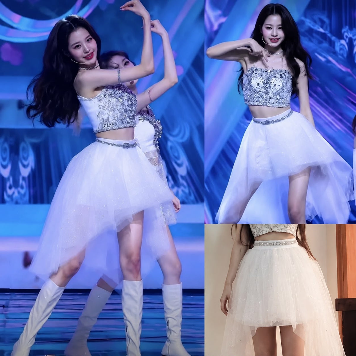 Diamond Sequin Strap Mini Dress | Inspired by Wonyoung