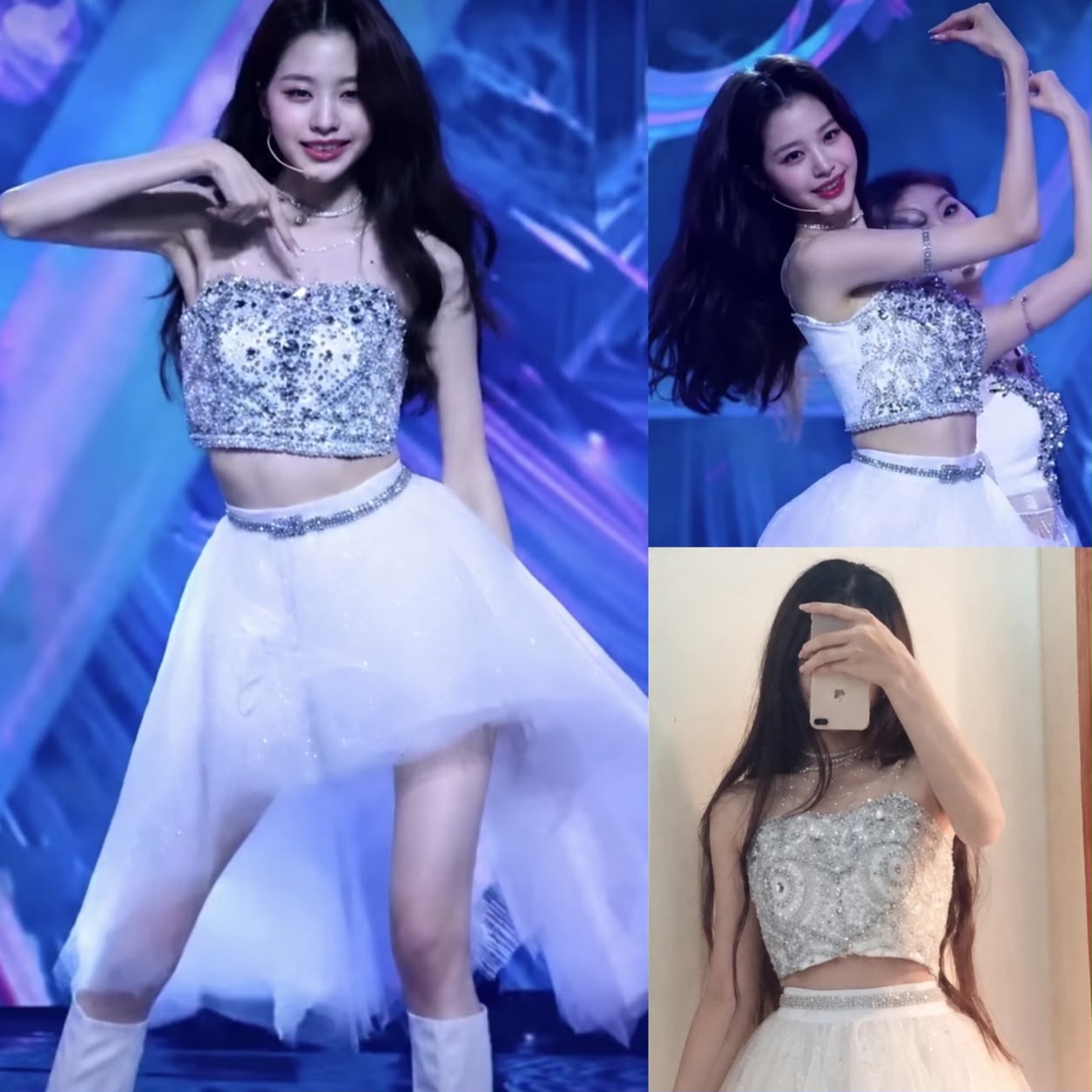 Diamond Sequin Strap Mini Dress | Inspired by Wonyoung