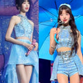 Shiny Halter Vest & Shorts Skirt Set | Inspired by Wonyoung