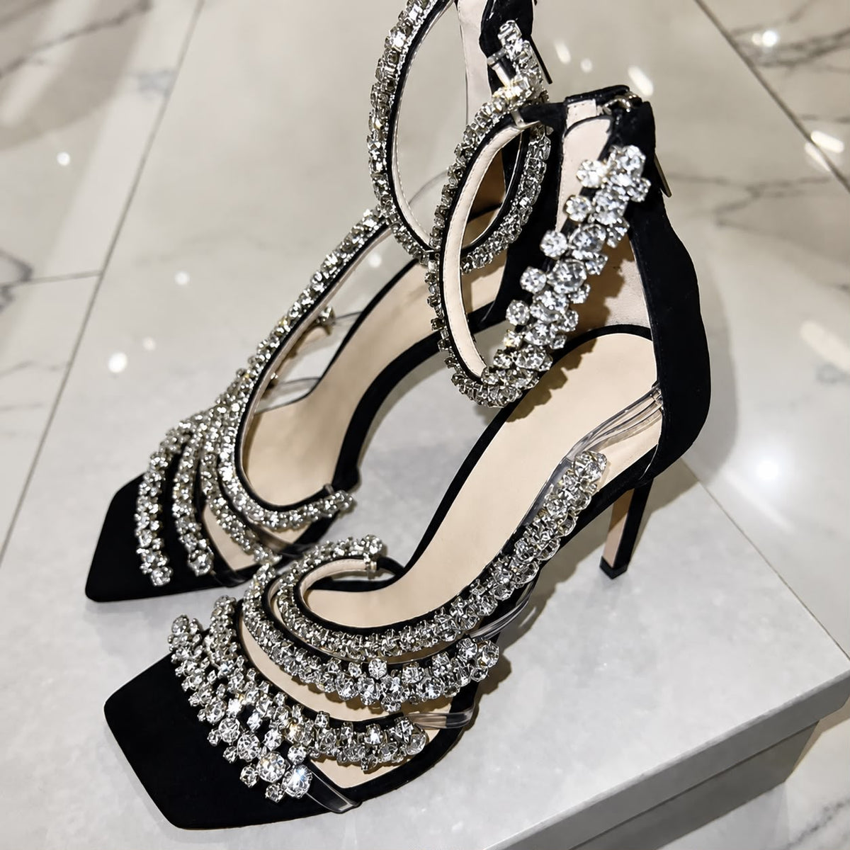 Crystal Stiletto Sandals | Inspired by Karina